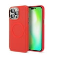thumbnail image 1 of Nalacover Slim Magnetic Case for iPhone 15 Pro Max, Eye Design Lens Protection Soft Silicone Shockproof Cover Compatible with MagSafe Wireless Charging Car Mount Case for iPhone 15 Pro Max, Red, 1 of 7