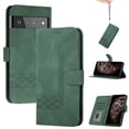 thumbnail image 1 of Nalacover Wallet Case For Google Pixel 6 Pro 6.7 inch,Luxury Premium PU Leather and Soft TPU Magnetic Flip Stand Card Slots with Detachable Wrist Strap Shockproof 360 Protection Cover,Darkgreen, 1 of 10
