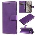 thumbnail image 1 of Nalacover Wallet Case for Google Pixel 8, Card Slots Holder Magnetic Clasp Premium Luxury PU Leather Flip Folio Cover with Kickstand Wrist Strap Soft Silicone Shockproof Case,Purple, 1 of 8