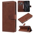 thumbnail image 1 of Nalacover Wallet Case for Google Pixel 8 Pro, Card Slots Holder Magnetic Clasp Premium Luxury PU Leather Flip Folio Cover with Kickstand Wrist Strap Soft Silicone Shockproof Case,Brown, 1 of 8