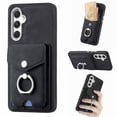 thumbnail image 1 of Nalacover Wallet Case for Samsung A14 5G, Premium Leather Case with Card Holder, 360°Rotation Ring Kickstand, RFID Blocking Protective Magnetic Back Clsoure Case for Samsung Galaxy A14 5G, Black, 1 of 13