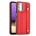 thumbnail image 1 of Nalacover Wallet Case for Samsung Galaxy A13 4G, Business PU Leather Unique Design Wristband Kickstand Credit Card Holder Slots Shockproof Scratch Resistant Phone Case for Samsung Galaxy A13 4G,Red, 1 of 6