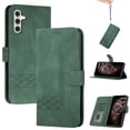 thumbnail image 1 of Nalacover Wallet Case For Samsung Galaxy A13 5G,Luxury Premium PU Leather and Soft TPU Magnetic Flip Stand Card Slots with Detachable Wrist Strap Shockproof 360 Protection Cover,Darkgreen, 1 of 10