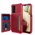 thumbnail image 1 of Nalacover Wallet Case for Samsung Galaxy A13 5G Multifunctional Design Back Case, Rugged PC Luxury PU Leather Magnetic Car Mount Cover with Card Slots Holder Shockproof Lens Protective Case, Red, 1 of 7