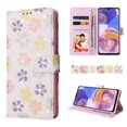 thumbnail image 1 of Nalacover Wallet Case for Samsung Galaxy A23 5G, Bling Flower Pattern PU Leather Wrist Strap Handbag Magnetic Clasp Flip Cover with Kickstand Card Slots Holder Soft TPU Shockproof Case,Small Flowers, 1 of 7