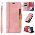 thumbnail image 1 of Nalacover Wallet Case for Samsung Galaxy A34 5G, Wrist Hand Strap Premium PU Leather TPU Shockproof Flip Cover with Kickstand Card Slots Holder Magnetic Clasp Case for Samsung Galaxy A34 5G, Pink, 1 of 8