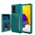 thumbnail image 1 of Nalacover Wallet Case for Samsung Galaxy A53 5G Multifunctional Design Back Case, Rugged PC Luxury PU Leather Magnetic Car Mount Cover with Card Slots Holder Shockproof Lens Protective Case, Green, 1 of 7