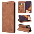 thumbnail image 1 of Nalacover Wallet Case for Samsung Galaxy Note 20 Ultra - Flip Purse Case with Card Holder Kickstand Suction Cup, Premium Business PU Leather Shockproof Phone Cover for Galaxy Note 20 Ultra - Brown, 1 of 8