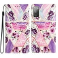 thumbnail image 1 of Nalacover Wallet Case for Samsung Galaxy S20 FE with Colorful Painting Pattern PU Leather Magnetic Kickstand Flip Folio Cover, Card Slots Holder Soft Silicone Shockproof Protective Case,Purple Flower, 1 of 8