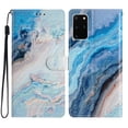 thumbnail image 1 of Nalacover Wallet Case for Samsung Galaxy S20 with Painting Pattern PU Leather Magnetic Kickstand Flip Folio Cover, Card Slots Holder Soft Silicone Shockproof Protective Case, Blue Marble, 1 of 8