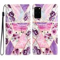 thumbnail image 1 of Nalacover Wallet Case for Samsung Galaxy S20 Plus with Painting Pattern PU Leather Magnetic Kickstand Flip Folio Cover, Card Slots Holder Soft Silicone Shockproof Protective Case, Purple Flower, 1 of 8