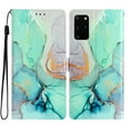 thumbnail image 1 of Nalacover Wallet Case for Samsung Galaxy S20 Plus with Painting Pattern PU Leather Magnetic Kickstand Flip Folio Cover, Card Slots Holder Soft Silicone Shockproof Protective Case, Green Marble, 1 of 8