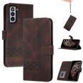 thumbnail image 1 of Nalacover Wallet Case For Samsung Galaxy S22,Luxury Premium PU Leather and Soft TPU Magnetic Flip Stand Card Slots with Detachable Wrist Strap Shockproof 360 Protection Cover,Coffee, 1 of 9