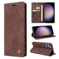 thumbnail image 1 of Nalacover Wallet Case for Samsung Galaxy S23 - Flip Purse Case with Card Holder Kickstand Suction Cup, Premium Business PU Leather Shockproof Phone Cover for Samsung Galaxy S23 - Coffee, 1 of 8