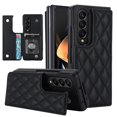 thumbnail image 1 of Nalacover Wallet Case for Samsung Galaxy Z Fold3, RFID Blocking Card Slots Holder PU Leather Fashion Back Flip Cover with Kickstand Magnetic Buttons Shockproof Case for Samsung Galaxy Z Fold3,Black, 1 of 9
