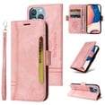 thumbnail image 1 of Nalacover Wallet Case with Wrist Hand Strap for iPhone 15 Pro Purse Case, Premium PU Leather Shockproof Flip Kickstand Cover with Card Slots Holder Case for iPhone 15 Pro, Pink, 1 of 7