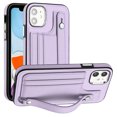 thumbnail image 1 of Nalacover Wallet Case for iPhone 11, Business PU Leather Unique Design Wristband Kickstand Credit Card Holder Slots Shockproof Scratch Resistant Phone Case for iPhone 11,Purple, 1 of 6