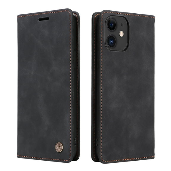 Nalacover Wallet Case for iPhone 11 - Flip Purse Case with Card Holder Kickstand Suction Cup, Premium Business PU Leather Shockproof Phone Cover for iPhone 11 - Black