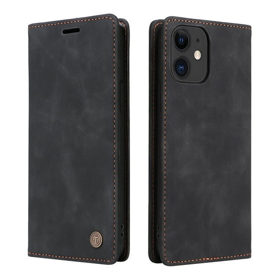 Nalacover Wallet Case for iPhone 11 - Flip Purse Case with Card Holder Kickstand Suction Cup, Premium Business PU Leather Shockproof Phone Cover for iPhone 11 - Black