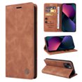 thumbnail image 1 of Nalacover Wallet Case for iPhone 13 - Flip Purse Case with Card Holder Kickstand Suction Cup, Premium Business PU Leather Shockproof Phone Cover for iPhone 13 - Brown, 1 of 8