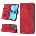 thumbnail image 1 of Nalacover Wallet Case for iPhone 13, Skin-Friendly PU Leather Shoulder Strap Lanyard Crossbody Magnetic Clasp Flip Folio Cover with Card Slots Holder Kickstand Shockproof Case,Red, 1 of 9