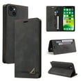thumbnail image 1 of Nalacover Wallet Case for iPhone 14 Plus with RFID Blocking Skin-Friendly PU Leather Flip Cover, Business Soft Silicone Shockproof Card Slots Holder Magnetic Closure Kickstand Case,Black, 1 of 9