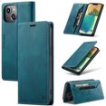 thumbnail image 1 of Nalacover Wallet Case for iPhone 14, Premium PU Leather Card Slots Holder RFID Blocking Flip Folio Cover with Magnetic Closure Kickstand Soft Silicone Shockproof Case for iPhone 14,Blue, 1 of 10