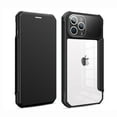 thumbnail image 1 of Nalacover Wallet Case for iPhone 14 Pro, Clear Rugged PC Soft Silicone Shockproof Anti-Drop Premium PU Leather Flip Cover with Card Slot Holder Magnetic Kickstand Lens Protective Case,Black, 1 of 12