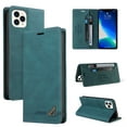 thumbnail image 1 of Nalacover Wallet Case for iPhone 14 Pro Max with RFID Blocking Skin-Friendly PU Leather Flip Cover, Business Soft Silicone Shockproof Card Slots Holder Magnetic Closure Kickstand Case,Blue, 1 of 9