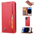 thumbnail image 1 of Nalacover Wallet Case for iPhone 15 Pro with Card Slots Holder Kickstand Flip Cover, Premium PU Leather Magnetic Closure TPU Shockproof Full Protection Case, Red, 1 of 7