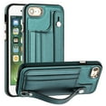 thumbnail image 1 of Nalacover Wallet Case for iPhone 7/iPhone 8/iPhone SE 2020/iPhone SE 2022, Business PU Leather Unique Design Wristband Kickstand Credit Card Holder Slots Shockproof Scratch Resistant Phone Case,Green, 1 of 6