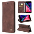 thumbnail image 1 of Nalacover Wallet Case for iPhone 8 Plus / iPhone 7 Plus - Flip Purse Case with Card Holder Kickstand Suction Cup, Premium Business PU Leather Shockproof Phone Cover - Coffee, 1 of 8
