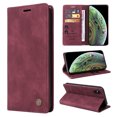 thumbnail image 1 of Nalacover Wallet Case for iPhone XS Max - Flip Purse Case with Card Holder Kickstand Suction Cup, Premium Business PU Leather Shockproof Phone Cover for iPhone XS Max - Red, 1 of 8