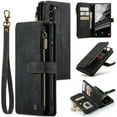 thumbnail image 1 of Nalacover Zipper Wallet Case for Samsung Galaxy S23 Plus, Premium PU Leather Wrist Hand Strap Card Slots Holder Flip Folio Cover with Magnetic Suction Kickstand Large Capacity Shockproof Case,Black, 1 of 10