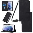 thumbnail image 1 of Nalacover For iPhone 11 Pro Max Card Slot Case,Shockproof Premium PU Leather Magnetic Clasp Flip Stand Wallet for Women Men Cover with Removable Adjustable Crossbody Shoulder Strap,Black, 1 of 8