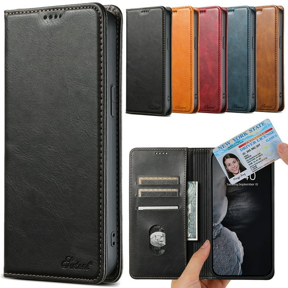 Nalacover for iPhone 11 Wallet Case, Card Slots Cash Holder Magnetic Closure Cover, Business PU Leather Flip Case with Kickstand TPU Shockproof Case for iPhone 11, Black