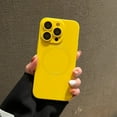 thumbnail image 1 of Nalacover for iPhone 12, [Compatible with MagSafe] Liquid Silicone Rubber Soft TPU Bumper Anti-Drop Anti-Scratch Shockproof Full Camera Lens Protective Cover For iPhone 12, Yellow, 1 of 13