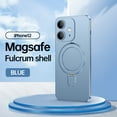 thumbnail image 1 of Nalacover for iPhone 12 Invisible Stand Magnetic Case for Women Men,Compatible with MagSafe Charger,Shockproof Slim Support Car Mount Phone Case with All-inclusive Camera Lens Film,Blue, 1 of 11