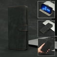 thumbnail image 1 of Nalacover for iPhone 12 Pro / 12 Flip Wallet Case,Stylish 360 Protection Synthetic Leather Soft TPU Flexible Magnetic RFID Kickstand Card Slots Shockproof Anti-Scratch with Wrist Strap Cover.Black, 1 of 6