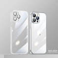 thumbnail image 1 of Nalacover For iPhone 12 Pro Ultra Slim Clear Case,Luxury Crystal Transparent PC Bumper Shockproof Dust-proof Glass All-in-one Camera Lens Protector Fit Cover.For iPhone 12 Pro,Clear, 1 of 6