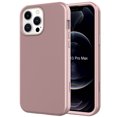 thumbnail image 1 of Nalacover for iPhone 12 Pro/iPhone 12 6.1 inch Slim Case,Stylish Triple Layer Protection Hard PC + Soft TPU Silicone Hybrid Shockproof Camera Lens Protective Anti-drop Fit Back Phone Cover.Rosegold, 1 of 7