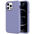 thumbnail image 1 of Nalacover for iPhone 12 Pro/iPhone 12 6.1 inch Slim Case,Stylish Triple Layer Protection Hard PC + Soft TPU Silicone Hybrid Shockproof Camera Lens Protective Anti-drop Fit Back Phone Cover.Lightpurple, 1 of 7
