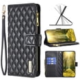thumbnail image 1 of Nalacover for iPhone 13 6.1 inch Zipper Wallet Case with Magnetic Clasp Flip Folio Kickstand 9 Card Slots Luxury Premium PU Leather and Soft TPU Shockproof with Wrist Strap Cover.Black, 1 of 6