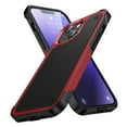 thumbnail image 1 of Nalacover iPhone 13 Case, Heavy Duty 3 in 1 Rugged Shockproof Rugged Silicone Hybrid Hard PC Soft TPU Bumper Camera Raised Drop Protective Girls Women Boy Men Phone Covers, Red, 1 of 8