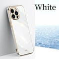 thumbnail image 1 of Nalacover For iPhone 13 Pro Max 6.7 inch Case,Luxury Stylish Plating and Soft TPU Glossy Anti-Scratch Rubber Anti-drop Shockproof Ultra Slim Fit Back Phone Cover.For iPhone 13 Pro Max,White, 1 of 11