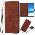 thumbnail image 1 of Nalacover for iPhone 13 Pro Max Flip Wallet Case,Luxury Love Heart Embossed PU Leather Shockproof Soft TPU Protective Folio Kickstand Card Holder Slots Cover with Wrist Strap for Women Men,Brown, 1 of 10