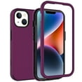 thumbnail image 1 of Nalacover for iPhone 14 6.1 inch Slim Case,Stylish Triple Layer Protection Hard PC + Soft TPU Silicone Hybrid Shockproof Camera Lens Protective Anti-drop Fit Back Phone Cover.Purple, 1 of 6