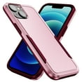 thumbnail image 1 of Nalacover for iPhone 14 Case: Dual Layer Protective Heavy Duty Cell Phone Case Shockproof Rugged Bumper Tough Hand Grip - Military Grade Drop Tested for iPhone 14, Pink+Rose, 1 of 8