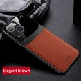 thumbnail image 1 of Nalacover for iPhone 14 Case Premium Leather Luxury PU Non-Slip Grip Defender Bumper [ with Screen Protector] Shockproof Full Body Cover Phone Cases For Apple iPhone 14 - Brown, 1 of 12
