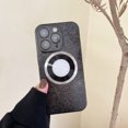thumbnail image 1 of Nalacover for iPhone 14, Luxury Elegant Case with Camera Lens Protector Soft TPU Drop Protection Thin Fit Lunar Texture Shockproof Protective For iPhone 14, Black, 1 of 8